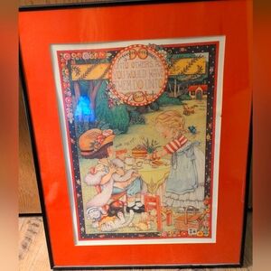 Mary Englebright Glass Framed Picture